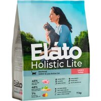 Elato Holistic Lite Для стерилизованных кошек с ягненком и индейкой (7кг)