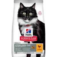 Hill's Science Plan Mature Adult 7+ Senior Sterilised Cat Chicken для взрослых стерилизованных кошек старше 7 лет, с курицей 3 кг