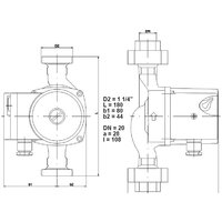 Циркуляционный насос IMP Pumps GHN 20/60-180 - Превью изображения №2 — Мульти e-магазин M-SELL
