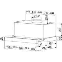 Кухонная вытяжка Franke Touch WH 60 315.0702.968 - Превью изображения №4 — Мульти e-магазин M-SELL