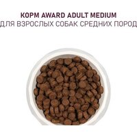 Сухой корм для собак Award Adult Medium для взрослых средних пород с индейкой, курицей с добавлением моркови и черной смородины 12 кг - Превью изображения №6 — Мульти e-магазин M-SELL