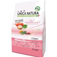 Unica Natura Unico Mini с лососем, рисом и горохом 7.5 кг