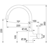Смеситель Franke Lina XL 115.0626.019 (черный матовый) - Превью изображения №2 — Мульти e-магазин M-SELL