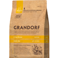 Grandorf Adult Mini Probiotic 4 Meat Recipe (4 мяса с пробиотиками) 3 кг
