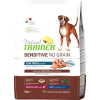 Trainer Natural No Grain (для средних и крупных пород, форель) 12 кг