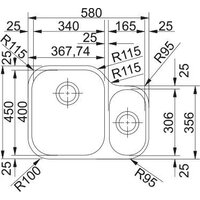 Кухонная мойка Franke Armonia AMX 110-16 122.0021.448 (стальной) - Превью изображения №2 — Мульти e-магазин M-SELL
